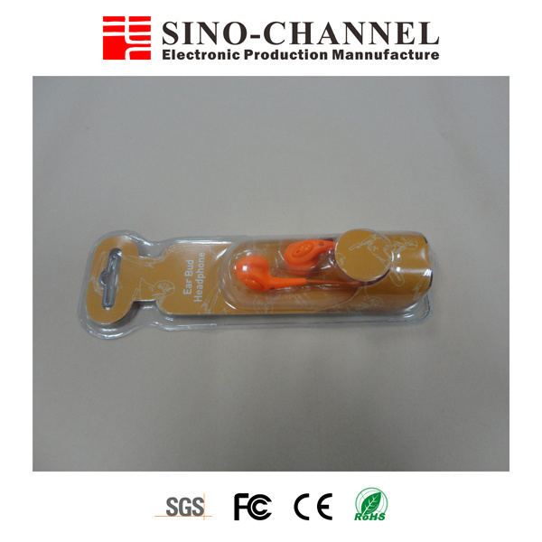 Best Quality Orange Plastic Earphone