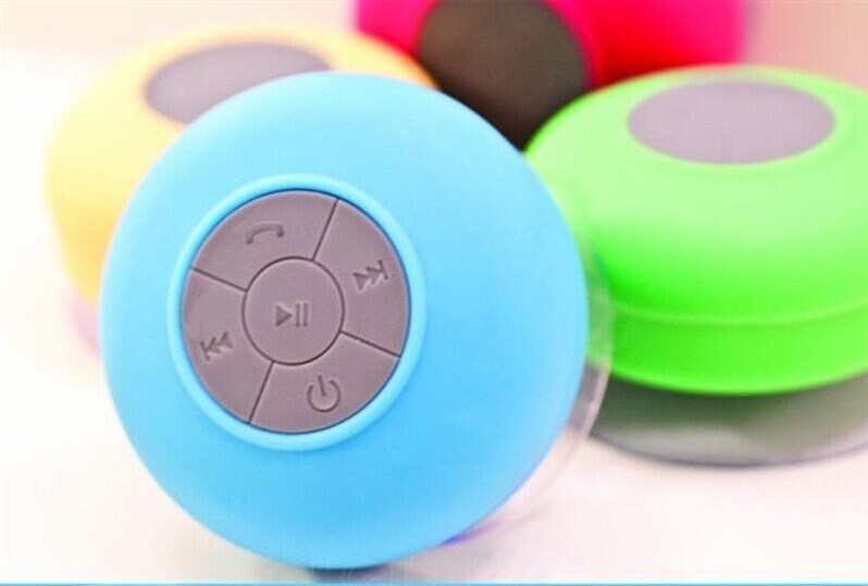 2014 New Portable Waterproof Wireless Bluetooth Speaker Shower Car Handsfree Receive Call & Music Suction Phone Mic