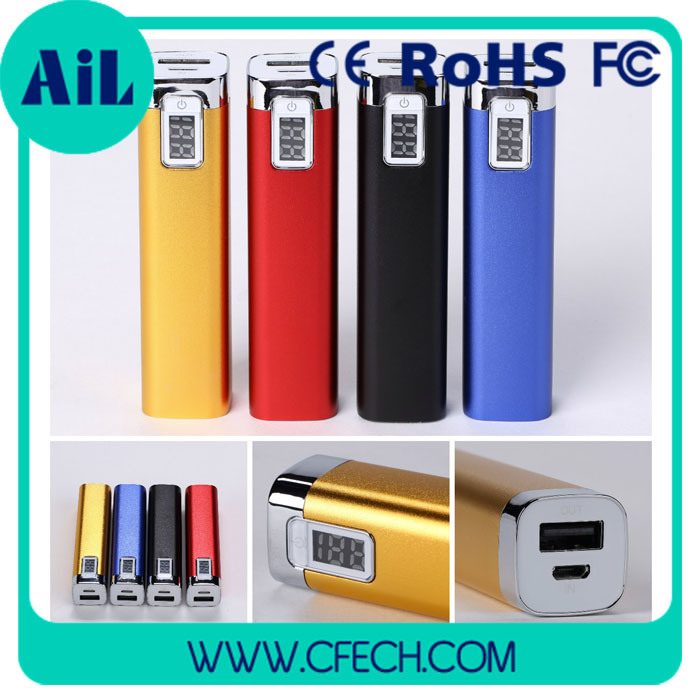 Quick Charge Digital Display Mobile Battery with LED Light