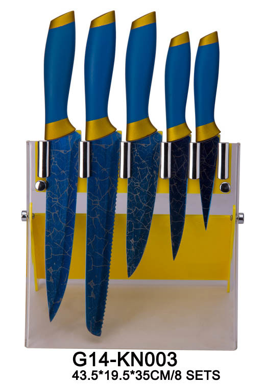 Kitchen Knife Set with Acrylic Stand