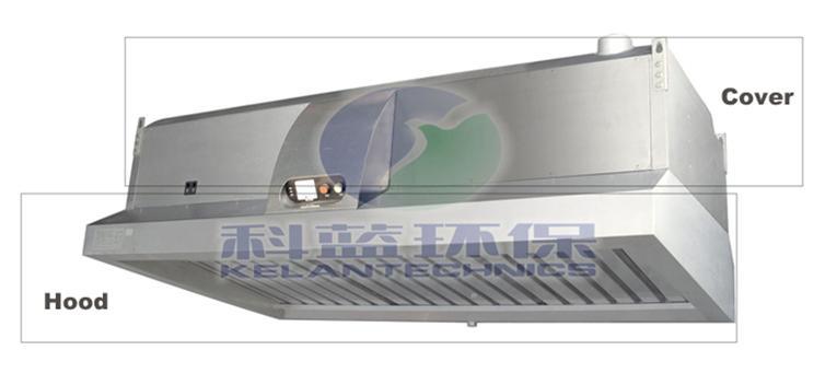 All-in-One Kitchen Range Hood, Exhaust Vent & ESP (Electrostatic Precipitator)