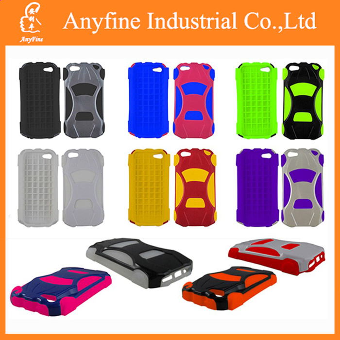 New Fashion PC+Siicon Robot 2 in 1 Kickstand Mobile Phone Case