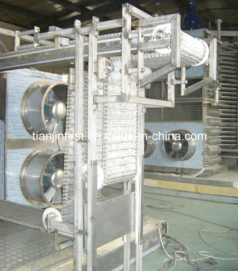 Double Spiral IQF Freezer Quick Freezing Machine for Food Seafood