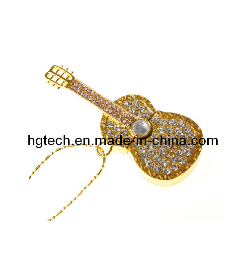 Guitar Shape Jewelry USB Flash Drives 32GB 64GB