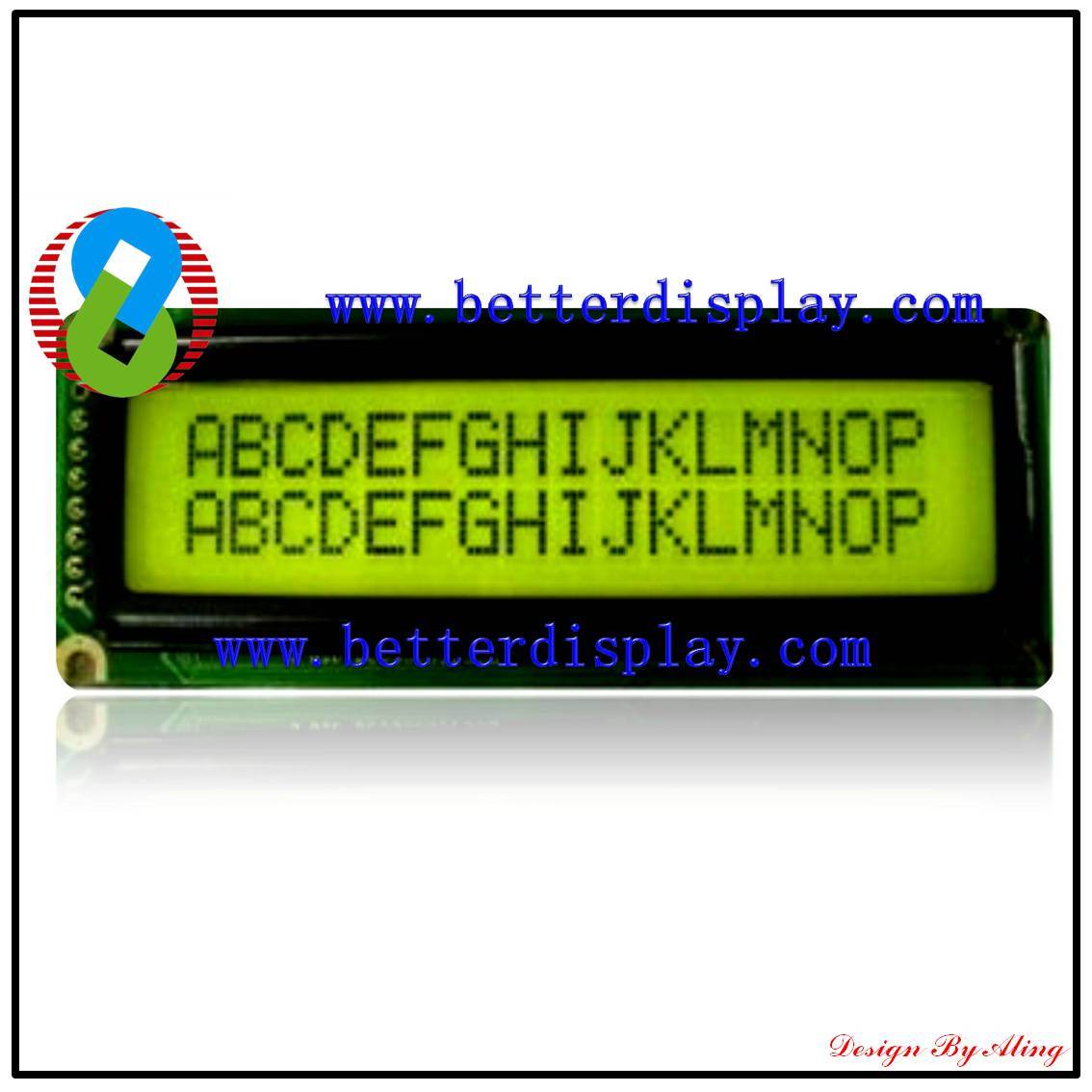 Better LCM Yellow Green LCD Display