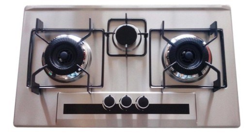 74cm Stainless Steel Panel 3 Burner Gas Stove (HM-34002)