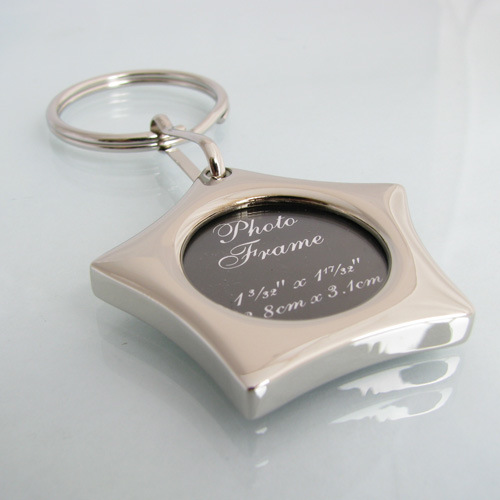 Star Photo Frame Keychain