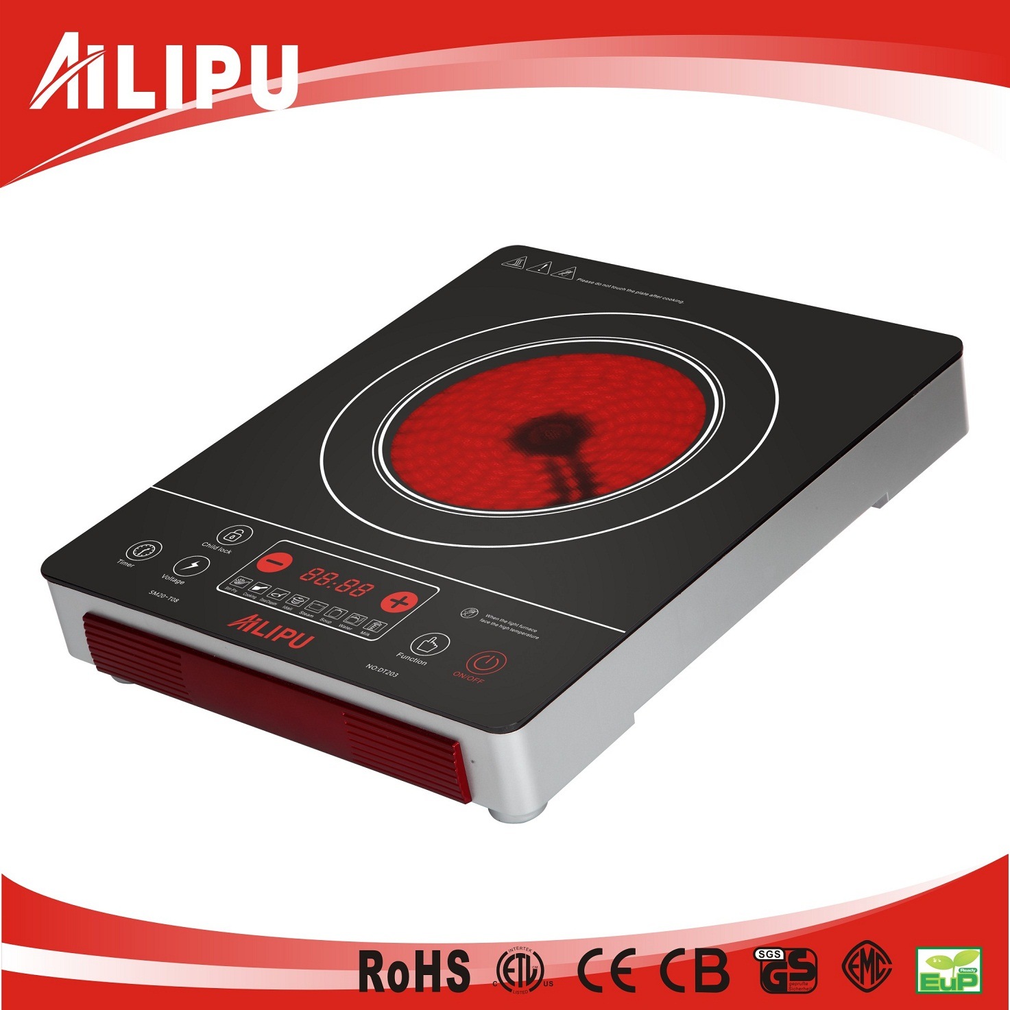 Ceramic Hob of Home Appliance, Kitchenware, Infrared Heater, Stove, (SM-DT203)