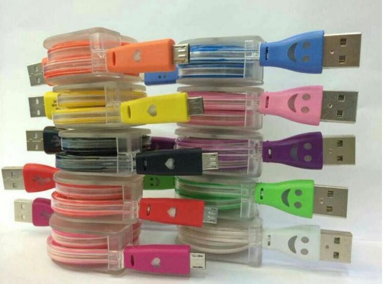 Smile USB Light Cable for Mobile Phone