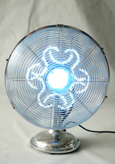 Colorful LED Advertising Desktop Fan