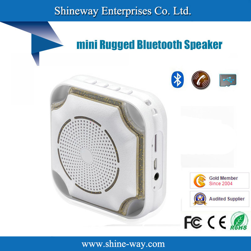 2015 Ultra-Portable Rugged Mini Bluetooth Speaker with 6 Hours Playtime and Shockproof