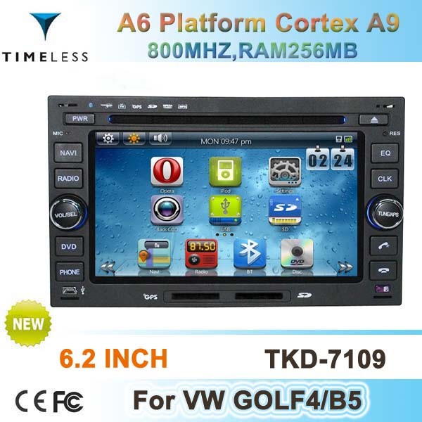 2 DIN Car DVD with GPS, RDS, 3G, DVB-T, A6 System (TKD-7109)