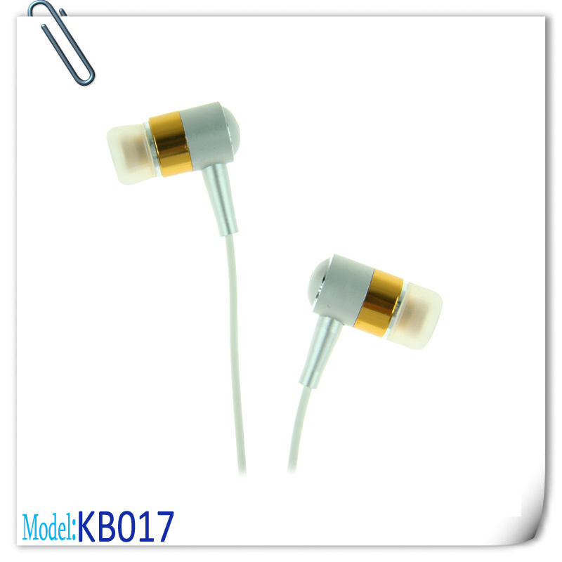 High Quality Metal Earphone (white) for OEM