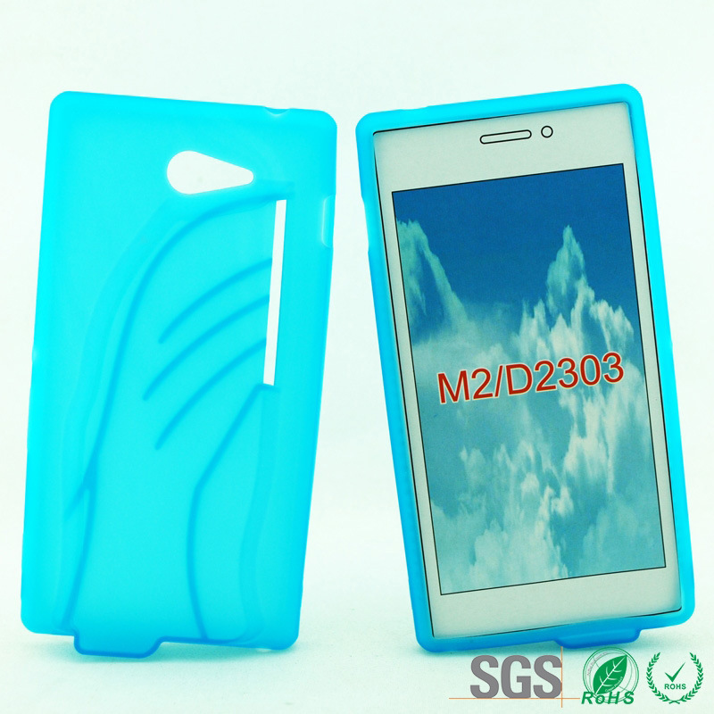 Unique Design Speaker Soft TPU Case for Sony M2/D2303