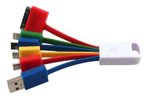 6-in-1 Colorful Mobile Phone USB Cable