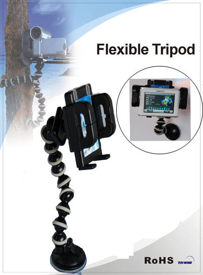 Vacuum Cup Flexible Tripod for GPS