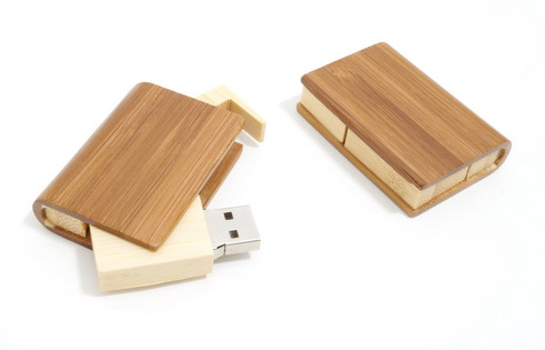 Swivel Wooden USB Flash Drive