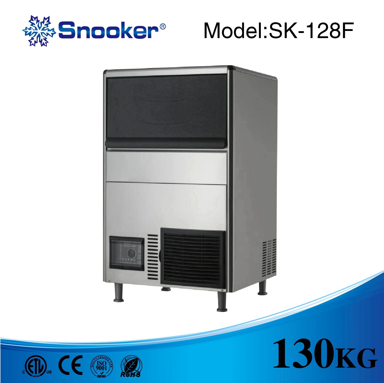 Commercial and New Condition 130kg/Day Granular Ice Machine