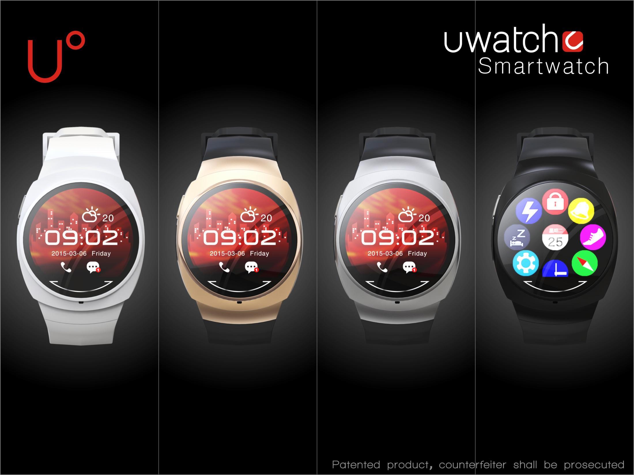 Sliver Uo Smart Watch with Polymer Battery