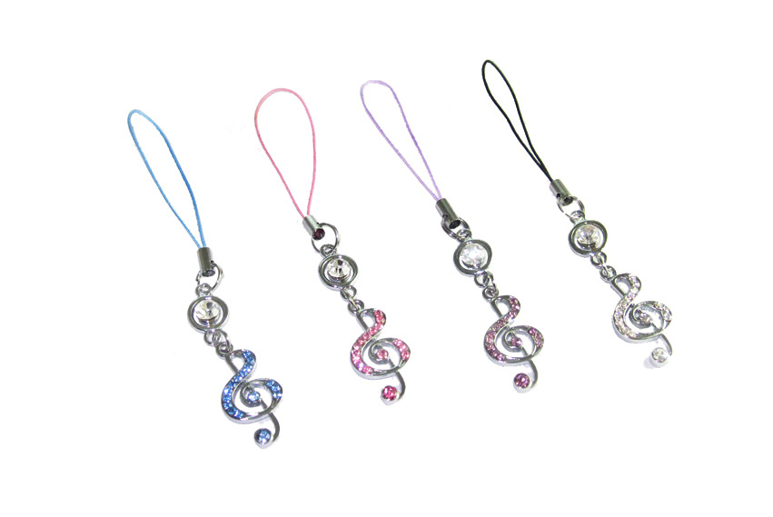 Twinkling Diamond Musical Note Metal Chain (C3185)