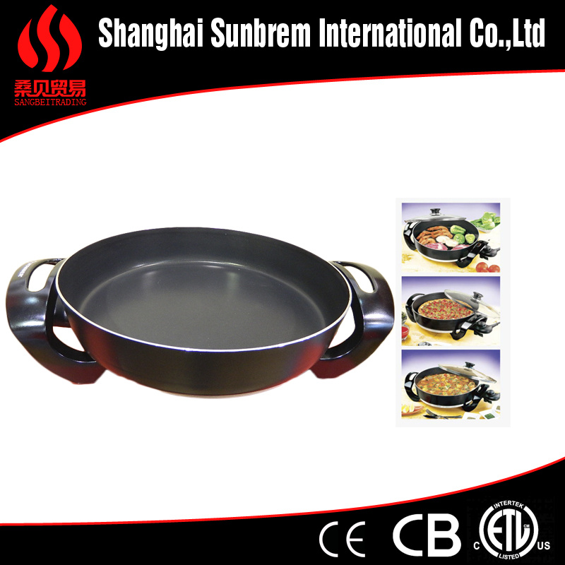 Aluminum Ceramic Coating Fryingpan Electric Skillet Kitchen Equipment