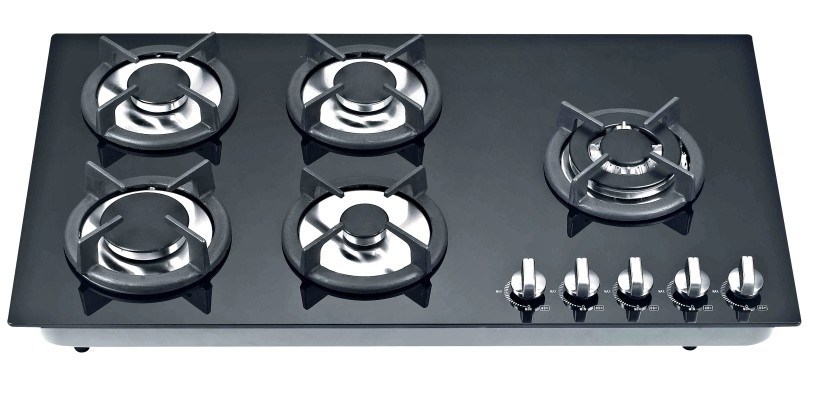 Royal Gas Stove, Tempered Glass Panel, 5 Burners