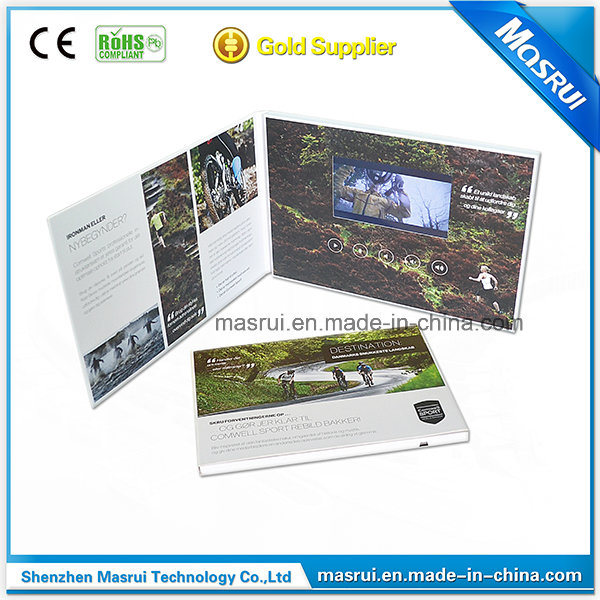 Customized Video Brochure Handmade Decoration Greeting Card