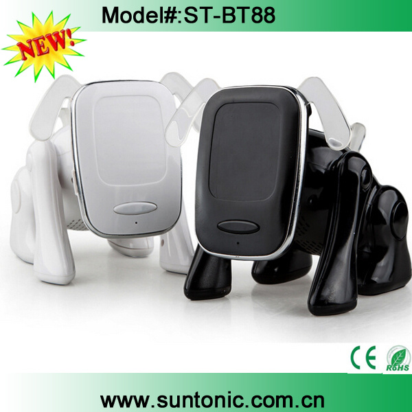 Hot Selling Cartoon Robot Dog Wireless Bluetooth Speaker with Holder