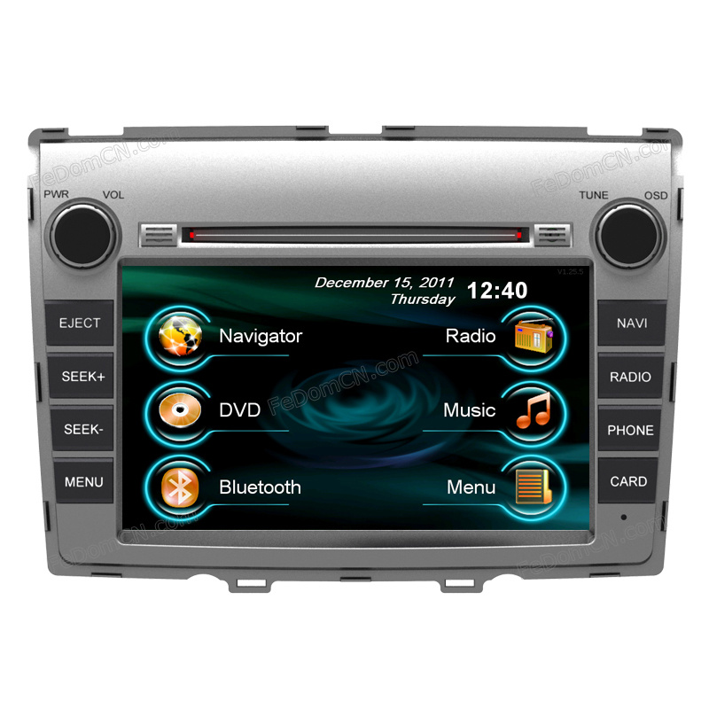 Car DVD Player with Auto DVD GPS & Bluetooth & Navigator & Radio for Mazda 8