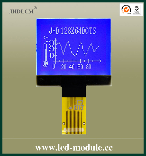 Transparent Negative LCD Module Display (JHD12864-G152BTW-B)