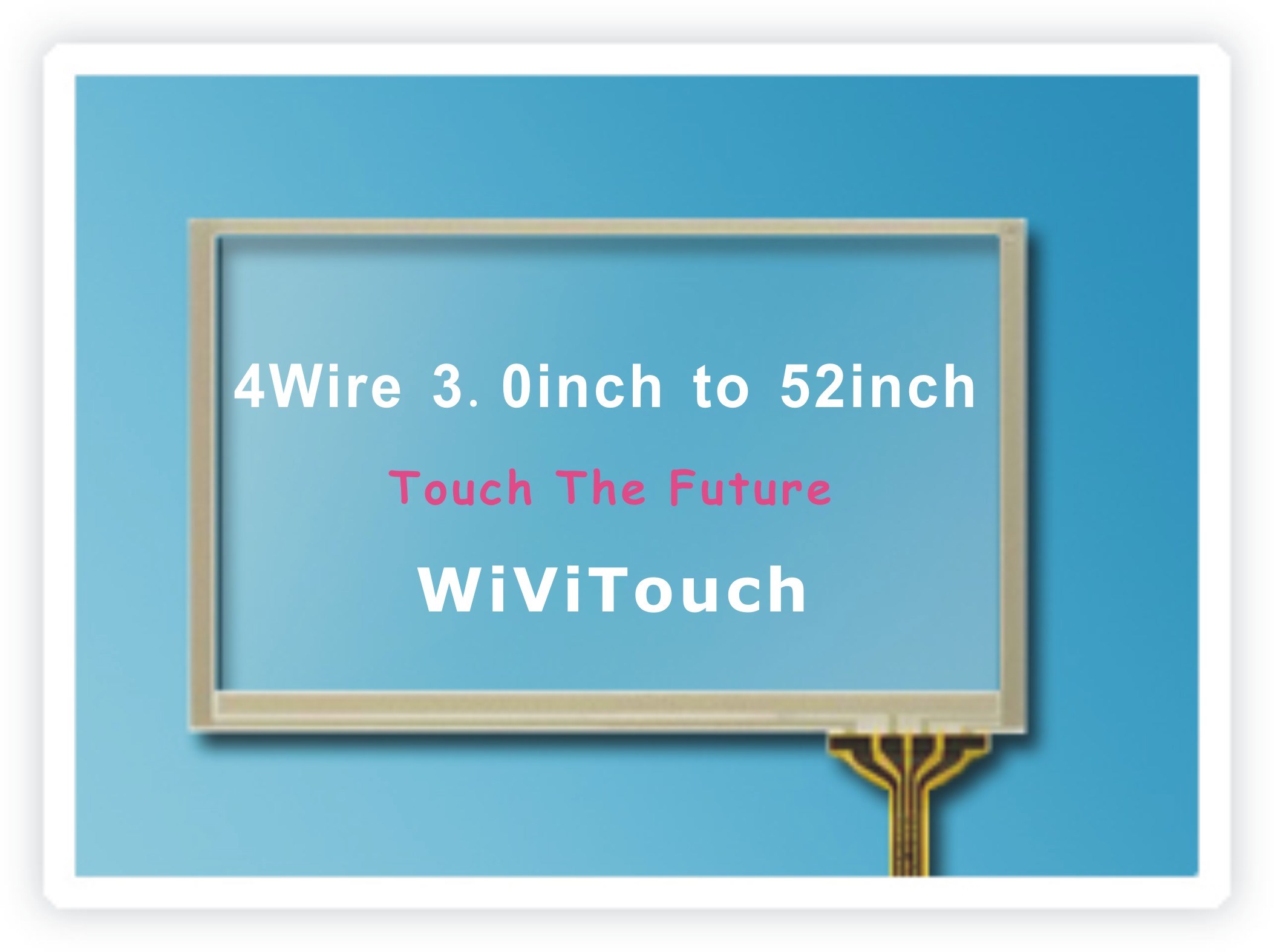 USB 4 Wire Resistive Touch Screen for LCD