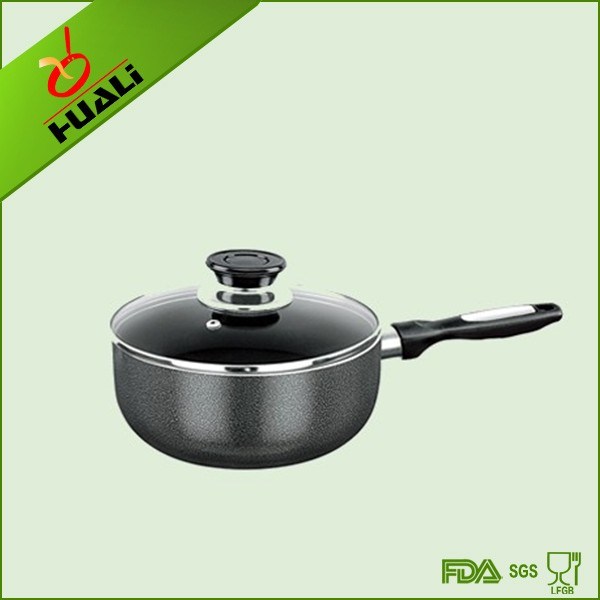 Cookware Non Stick Coating Sauce Pan (spiral bottom)