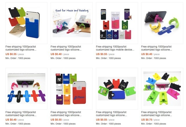 Promotional Silicone Mobile Phone Pocket; Smart Phone Wallet; Self-Adhesive 3m Mobile Pocket; Silicone Mobile Phone Holder