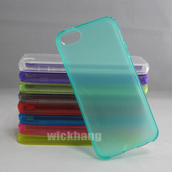 Matte Clear TPU Gel Soft Mobile Phone Case for iPhone 5 5g 5s