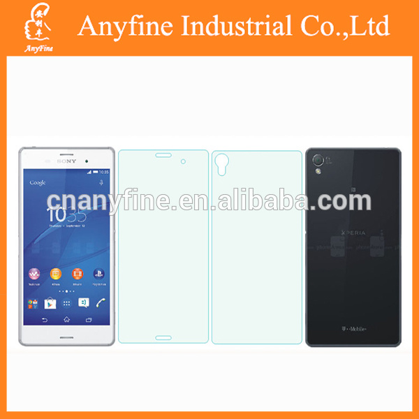 Hot Selling Ultra Thin Anti-Scratch Tempered Glass Screen Protector for Sony Xperia Z3 with Factory Price