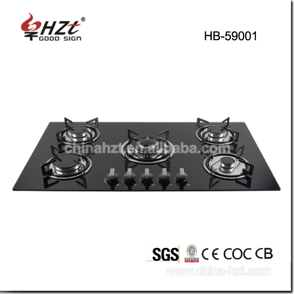 Enamel Grill Glass Top Gas Stove