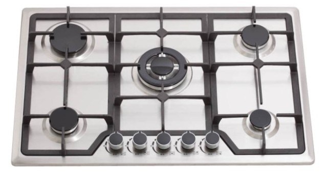 Italian Gas Ranges Stainless Steel Top 5 Burner Gas Stove