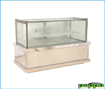 China Professional Supplier Cake Refrigerator with Mosaic Base