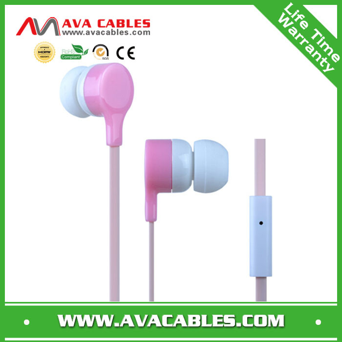 Wholesale Competitive Plastic Flat Wire Earphone