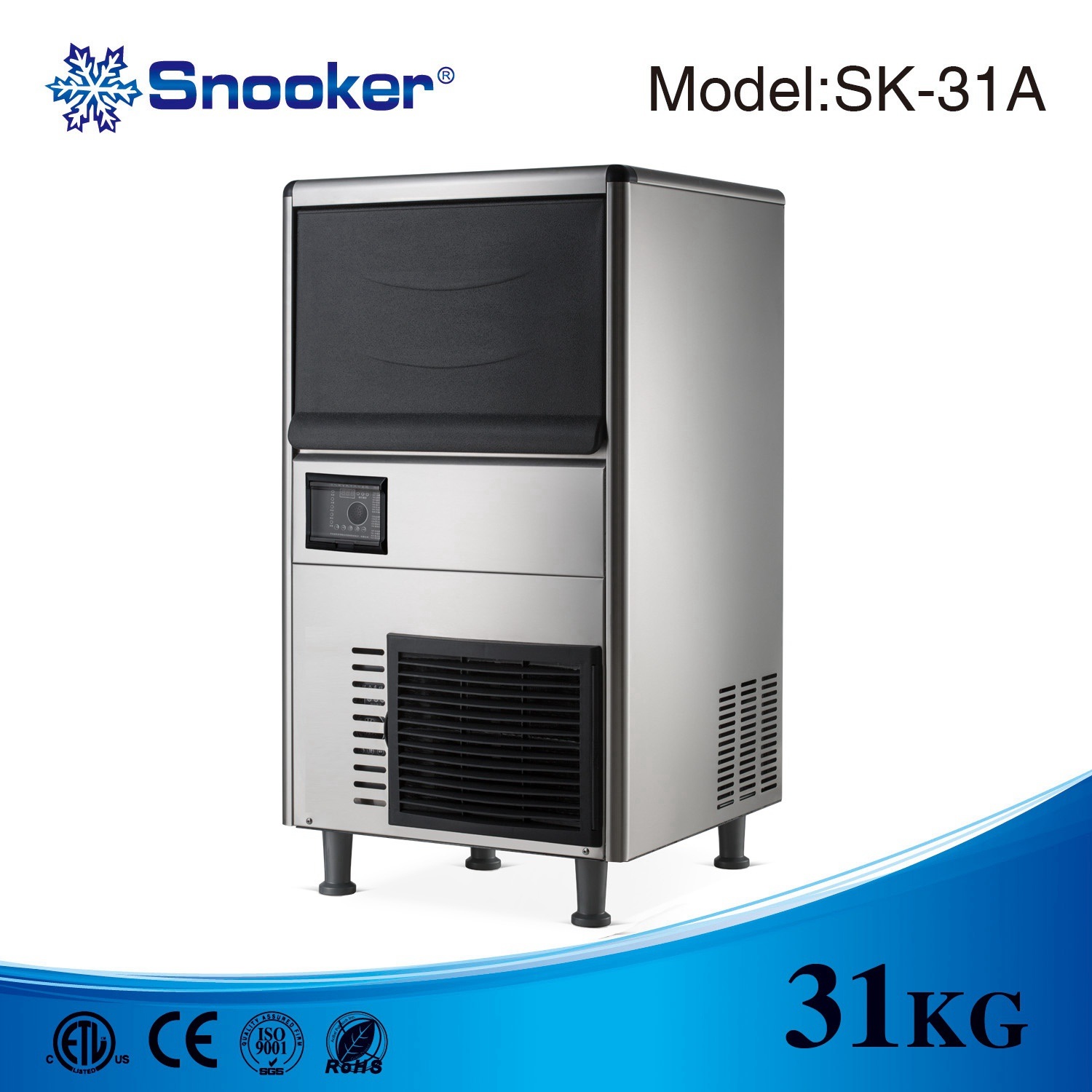 Cube Ice Maker 31kg/24h