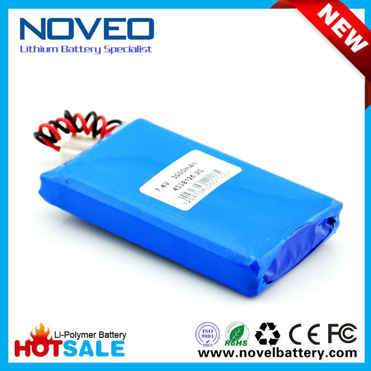 Hot Sale 3000mAh 7.4V Polymer Battery