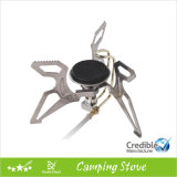 Folding Camping Stove Burns Gas