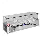 4 Pans/5pans/6pans/7pans/8pans/9pans Static Cooling Countertop Refrigerator