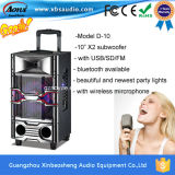 Trolley Portable 10 Inch Multifunction Speaker with High Quality