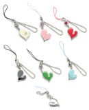 Carton Heart Shape Phone Strap (C3211)