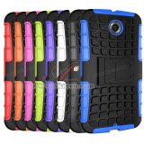 Kickstand Hybrid PC and Silicone Phone Cover for Motorola Nexus 6 Xt1103 Xt1100