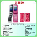 2015 New Products H3520 Quad Band GSM Music Mini Flip Mobile Phone