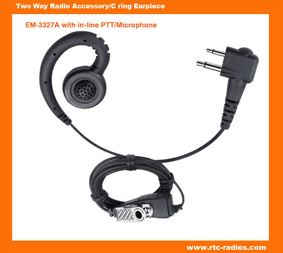 G Shape New Style Earpiece for 2way Radio Intercom