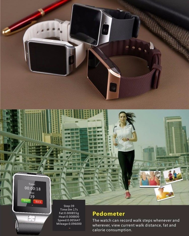 Fashion Bluetooth Smart Watch Dz09 Smartwatch for Android Apple MP3 MP4 Camera Pedometer (DZ09)